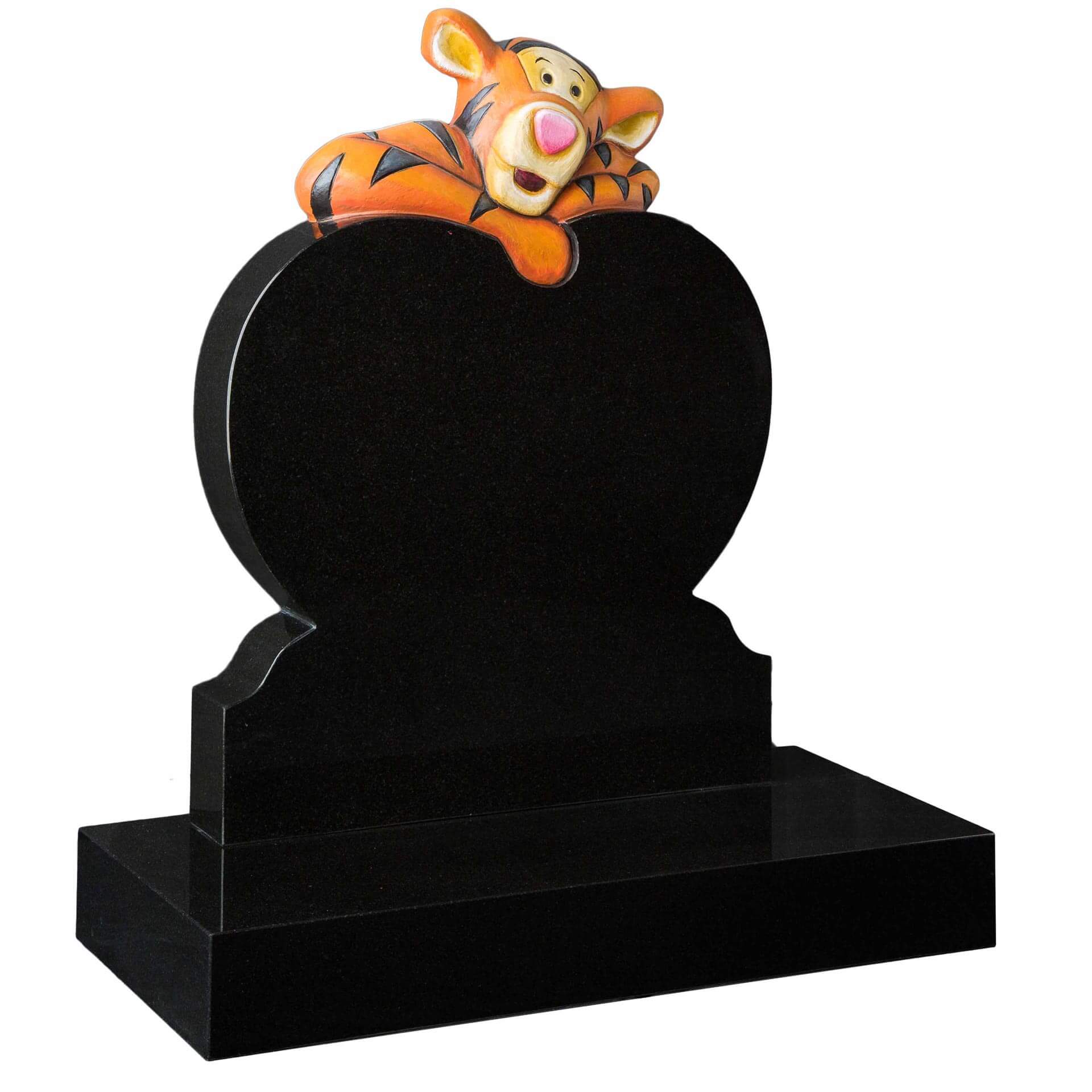 Tigger cartoon memorial headstone