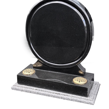 The summerset all polished black memorial headstone